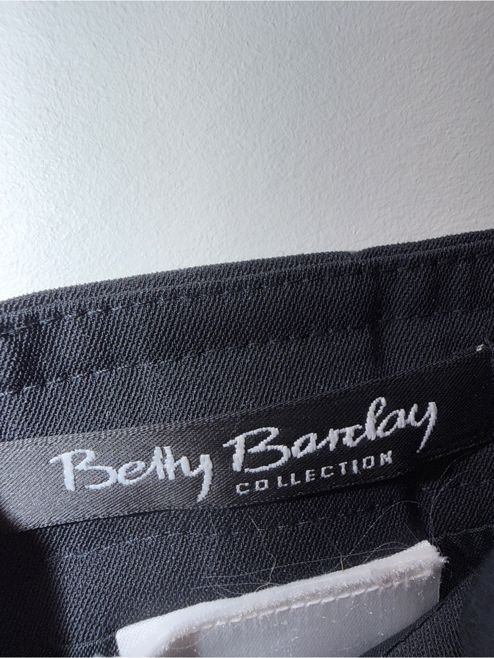 Navy Betty Barclay Drawstring Side & Front Pockets Lined Pencil Skirt ๐ 34โW - Picture 6 of 7